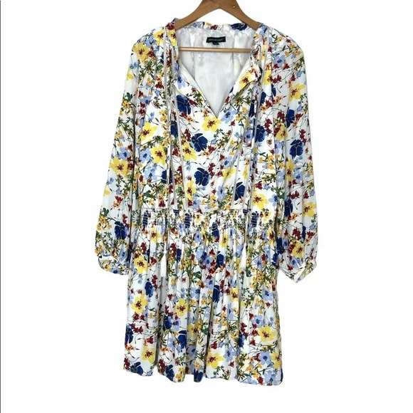 Banana Republic Floral Cinched Waist Dress - Picture 13 of 13